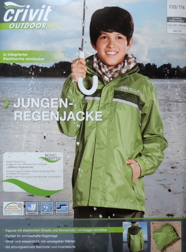 Jungen regenjacke 110 - jungen, 110/116